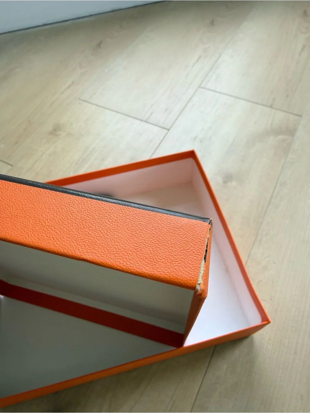 Hermès Orange Oran Sandal Box